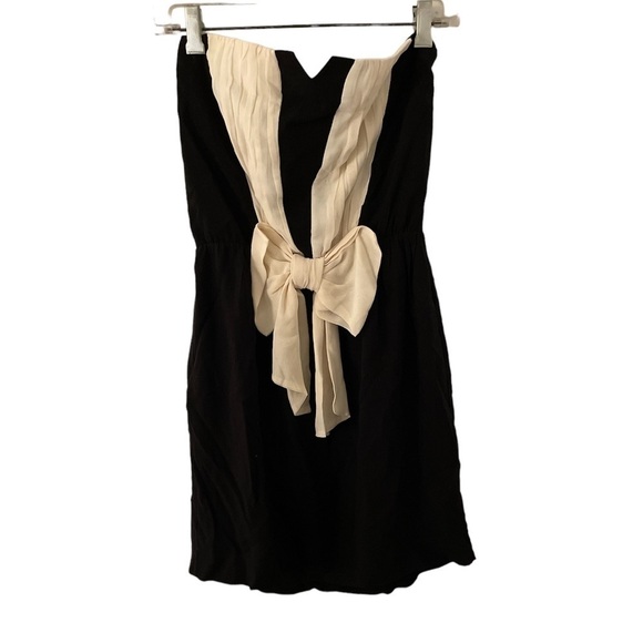 SANDRO Silk Blend Bow Mini Dress size S - Picture 1 of 7